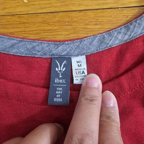 Ibex Merino Wool Long Sleeve Top Shirt Size Medium - Picture 4 of 10